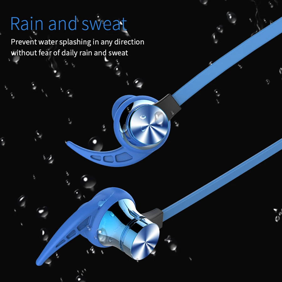 XT22 Sports Wireless Bluetooth Earphone Magnetic Attraction Headset Waterproof Earphone Build-in Mic Pluggable TF card 008