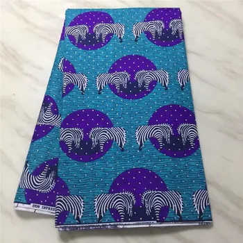 

New Design Nigerian Wax Polyester Prints Fabric High Quality Ankara Fabric African Wax Print Fabric With Stones For Sewing Cloth