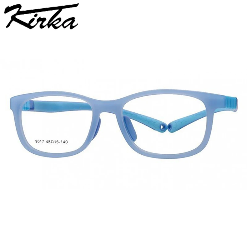 Kirka Boy Girl Eyewear Frame Children TR90 Eyeglasses Frames Candy Color Kids Glasses Soft Light Material Optical Glasses 9017