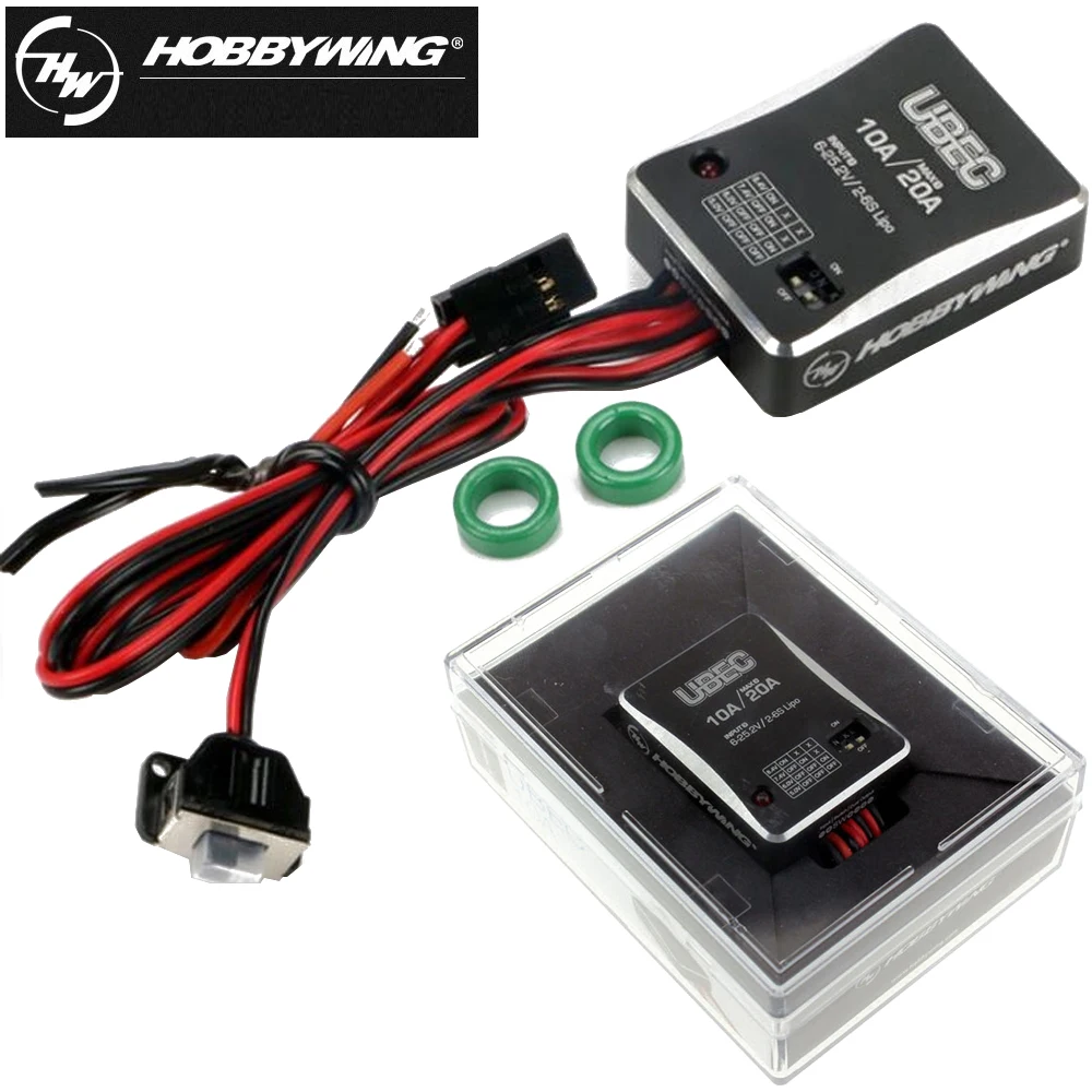 1 шт. Hobbywing 10A 2-6 S/25A 3-18S UBEC модуль внешнего переключения модуль для DIY FPV мини гоночный Квадрокоптер Дрон