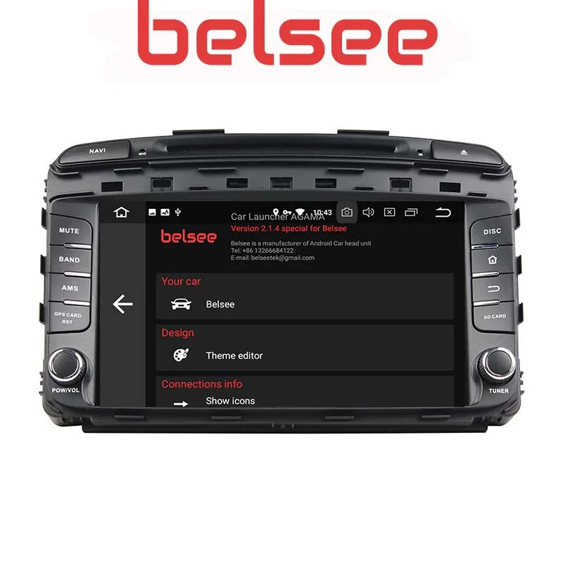 Belsee " Восьмиядерный Ram 4+ 64G Android 9,0 автомобильный Радио gps навигация dvd-плеер головное устройство для Kia Sorento