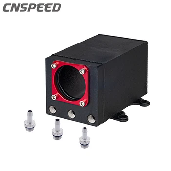 

Universal 60mm External 044 fuel pump tank racing Black Billet Aluminium Oil catch Can Single Fuel Surge Tank