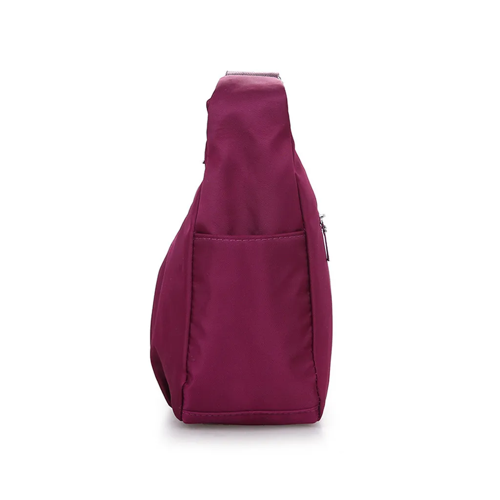 Пляжные сумки для женщин, мужские и женские водонепроницаемые сумки на плечо в стиле Оксфорд, винтажные однотонные сумки через плечо большой вместимости