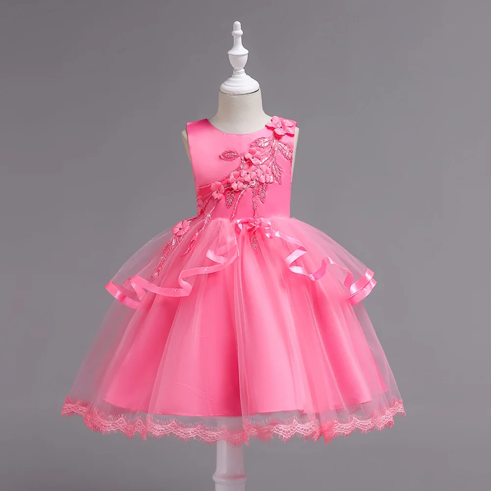 

European And American-Style Hot Selling Children's Dress Wedding Veil Dress Girls Dress Princess Tutu KID Dress
