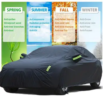 

1pcs Universal Car Cover For Tesla Model 3 All Season Rain Waterproof Covers Car Cover Full Protection Sunscreen Protection E7Q4