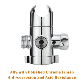 

New 3-Way Shower Head Diverter Mount Combo Shower Arm Mounted Valve Fixer Bracket Shower Tee Adapter For Bathroom Supplies