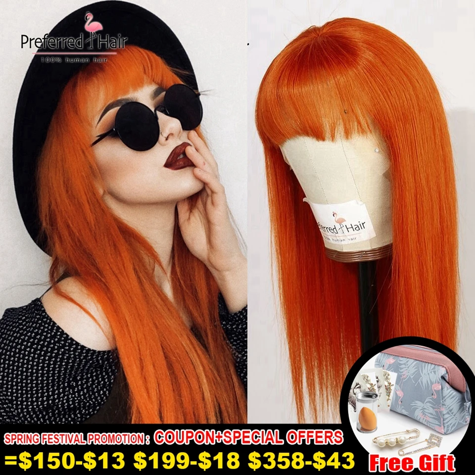 Voorkeur Rood Oranje 13X6 Lace Front Pruik Met Pony Braziliaanse Remy Rechte Roze Menselijk Haar Pruik Transparant Kant pruiken Voor Vrouwen Voorkeur Rood Oranje 13X6 Lace Front Pruik Met Pony Braziliaanse Remy Rechte Roze Menselijk Haar Pruik Transparant Kant pruiken Voor Vrouwen