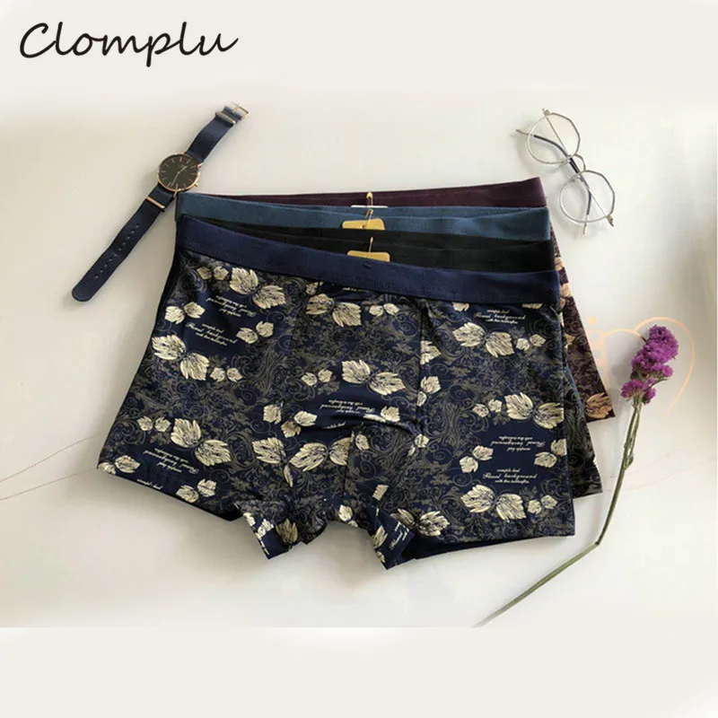 Clomplu 4 шт. хлопковое нижнее белье мужские высококачественные мужские боксеры Мужские дышащие трусики мужские 2XL-5XL мужские прочны боксерские трусы