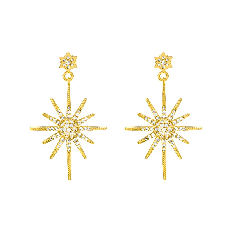 Dangle Earrings Trendy Women Star Long Pendant Fashion Korean Elegant Simple Jewelry For Girl