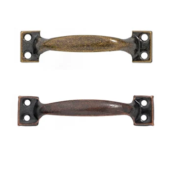 Vintage Door Handles 5pcsset Antique Knobs Bronze Handles Kitchen Door Cabinets Cupboard Handle Furniture Hardware Tool Home