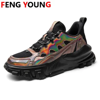 

Sneakers Tenis Feminino White Sneakers Women 2020 Fashion Symphony Leather Breathable Mesh Casual Lover Shoes Chunky