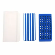 50 отверстий прозрачный инструмент PP Портативный практичный сверло Органайзер фрезы ящик тип надежный контейнер для хранения аксессуары