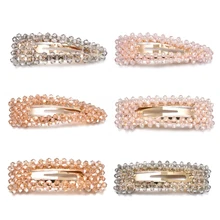 Новинка 1 шт заколки для волос с кристаллами головные уборы для женщин девушек Стразы заколки невидимки для волос заколка Инструменты для укладки аксессуары