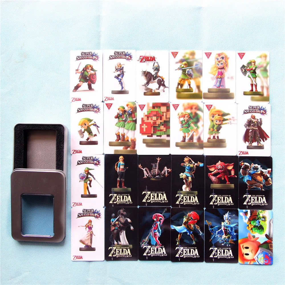 24 шт. zelda Дыхание природы для amiibo карты Link Awakening NFC ntag215 тег стандартные Размер: 86 мм
