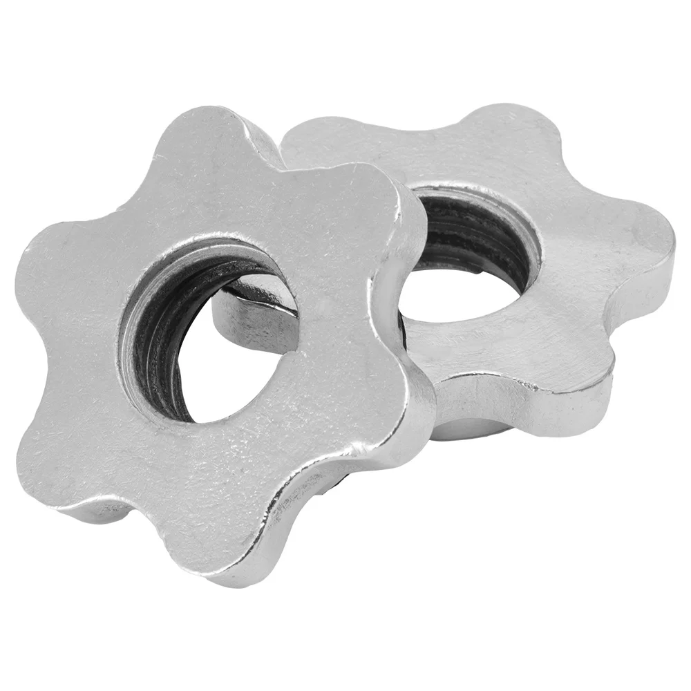 2PCS 2.5cm Casting Iron Hex Nuts Anti slip Spin Lock Collar Screw for