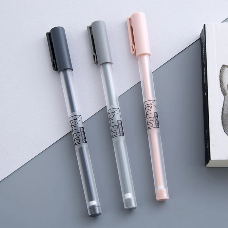 

0.35mm cute new simple writing gel pen office school supply stationery for kid student replaceable refill gel pen stationery pen