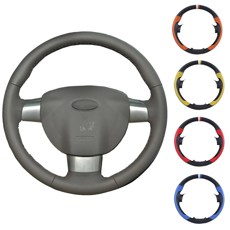 Чехол на руль из искусственной кожи для Ford Focus 3 2012-/KUGA Escape 2013-/C-MAX 2011