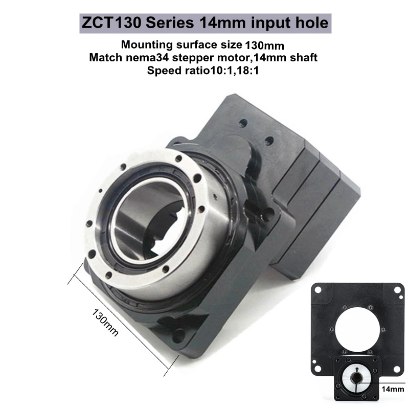 US $435.50 High precision Nema34 gearbox 1011811 arcmin rotary gearbox Electric hollow rotating platform Replace direct drive motor