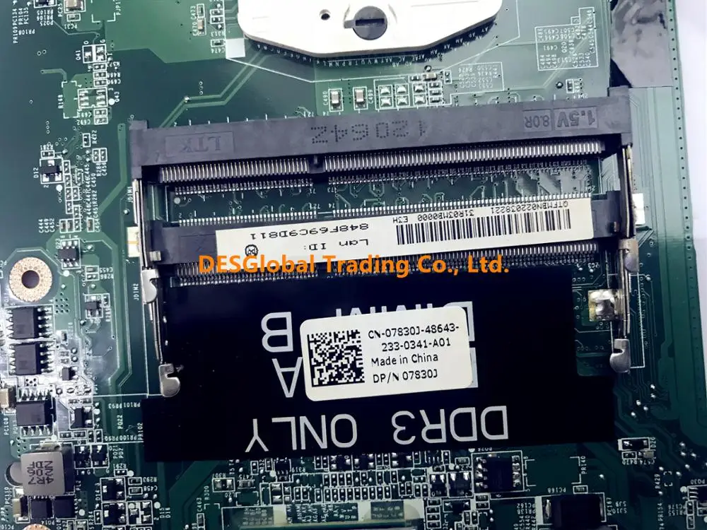 Материнская плата CN-07830J 07830J 7830J материнская плата для ноутбука DELL N7110 DA0R03MB6E0 HM67 31R03MB0000 полностью протестированная Быстрая