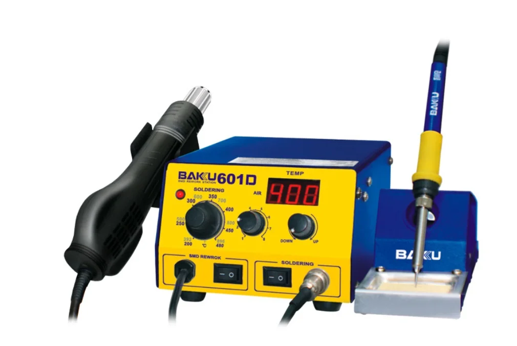 

220V/110V BK-601D LED Digital Display Hot Air Rework Station 2 in 1 Soldering Station Mobile Phone Motherboard Repair Tool