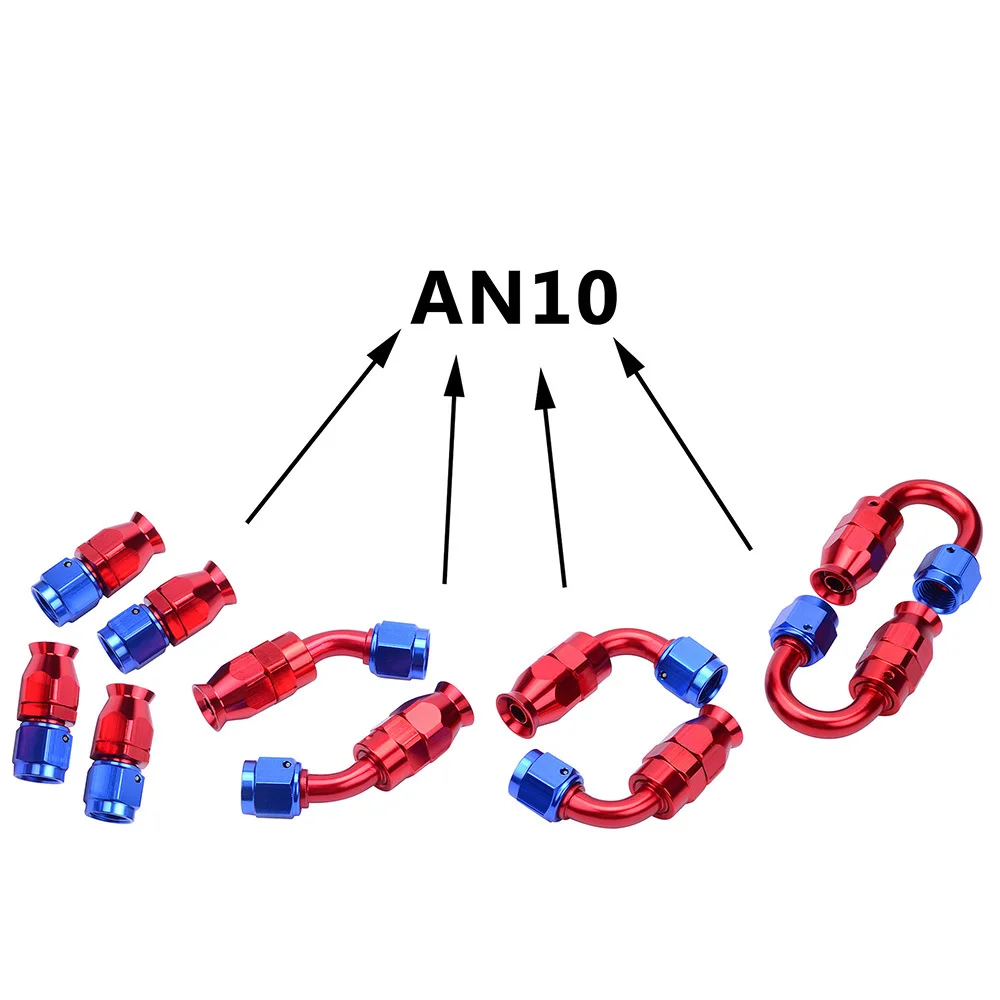 Evil energy 5 М AN10 оплетенный фторполимерный шланг линии и 0+ 45+ 90+ 180 градусов Сменный тефлоновый фитинг поворотный шланг ptfe конец