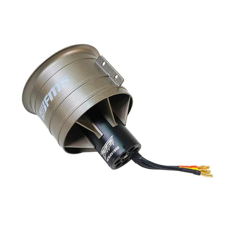 FMS 90 мм Pro 12 лезвий металлический Ducted Fan EDF с 4075 KV1500 Inrunner бесщеточный двигатель для