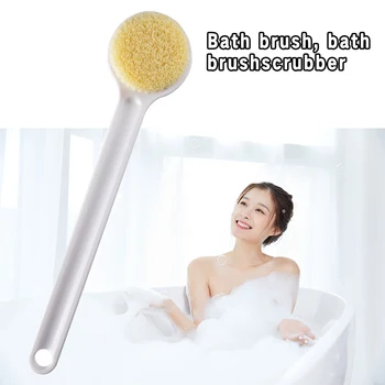 

Long Wooden Bath Body Brush Cleaning Tool Natural Boar Bristle Bathing Brush Body Brush Massager Bath Shower Back Spa Scrubber