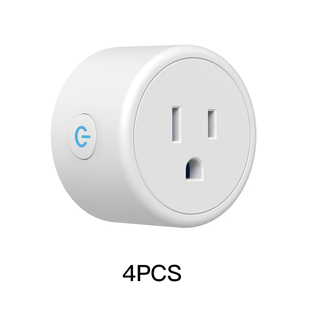 4PCS FrankEver мини США Wi-Fi разъем с стабилизатором напряжения 110-240 В Голосовое управление умная розетка работает с Alexa Google Home Tuya APP - Цвет: 4PCS