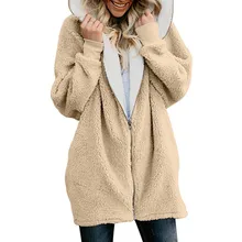 Hoodies Women 2019 Autumn Winter Warm Fleece Teddy Zipper Coat Plush Sweatshirt Plus Size 5XL Sudaderas Para Mujer