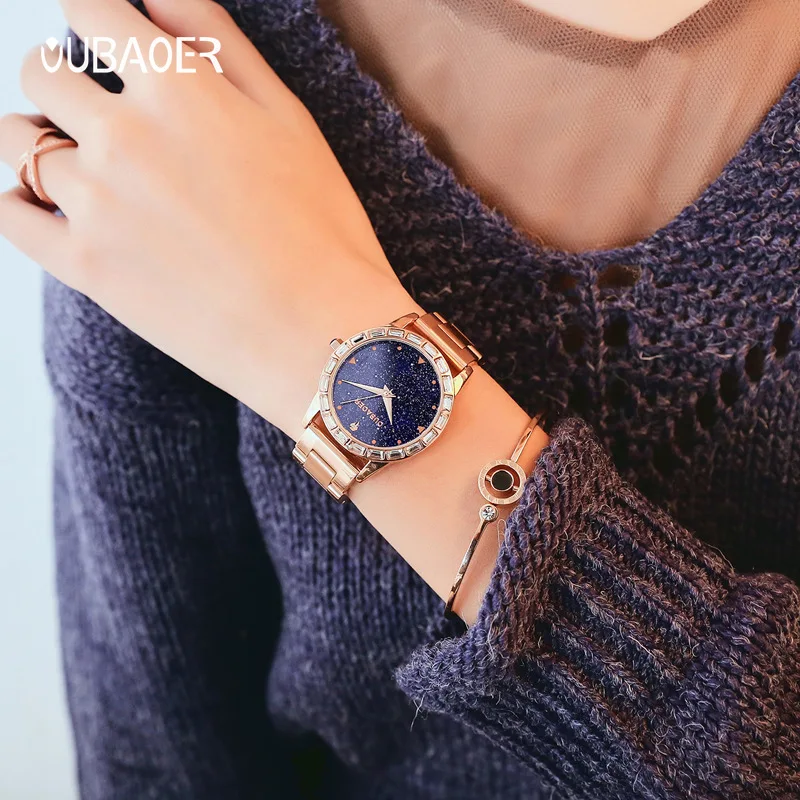 

Opel Children-Style Steel Belt Quartz Watch WOMEN'S Wristwatch Stars Diamond Set Trend WOMEN'S Watch