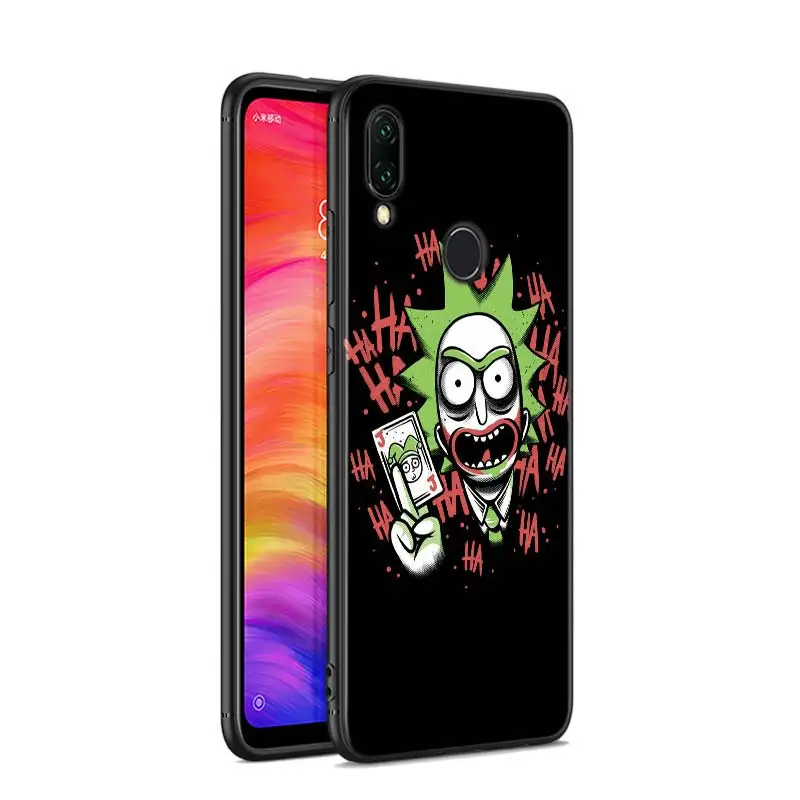 Черный силиконовый чехол Рик и Морти модный для Xiaomi Redmi Note 8 7 6 5 4X4 K20 Pro 7A 6A 6 S2 5A Plus чехол для телефона