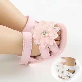 

Baby Girl Bow Sandals Flat Heels Toddler Kids Summer Party Wedding Spanish Shoes