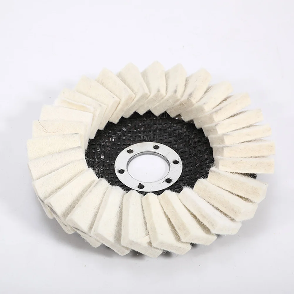 125mm 5&quot Flap Felt Disc Polishing Angle Grinder Buffing Wheel Metal Best Price Pad |