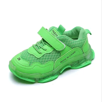 

Size 21-36 Children's Shoes 2019 New Autumn Unisex Mesh Breathable Kids Sport Shoes Candy Colors Fashion Boys Girls Sneakers