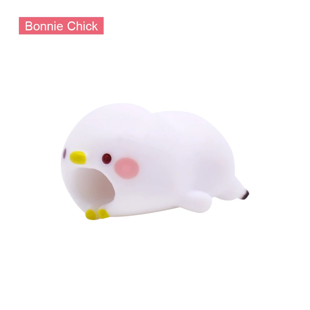 Bonnie Chick CHIPAL Симпатичные животные кабель протектор для iPhone USB данных мультфильм укусы провода намотки кукольный Органайзер чомперы держатель телефона аксессуар - Цвет: Bonnie Chick