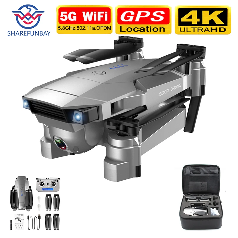 

SHAREFUNBAY SG901 / SG907 Drone GPS HD 4k Camera 5G WiFi fpv Quadcopter Flight 20 Minutes Video Recording Live Drone and Camera