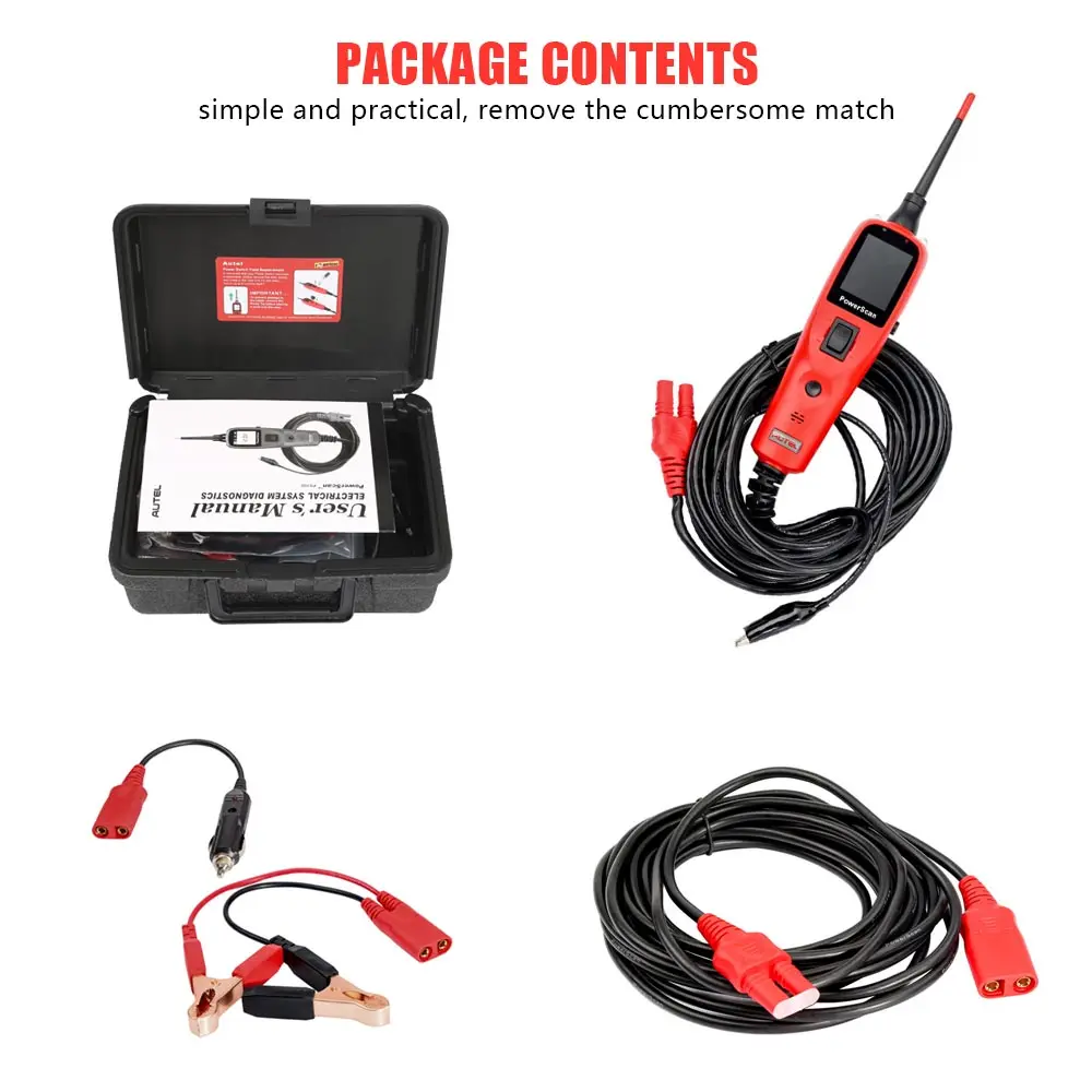 Autel Power Scan PS100 электрическая система для диагностики схема тестер