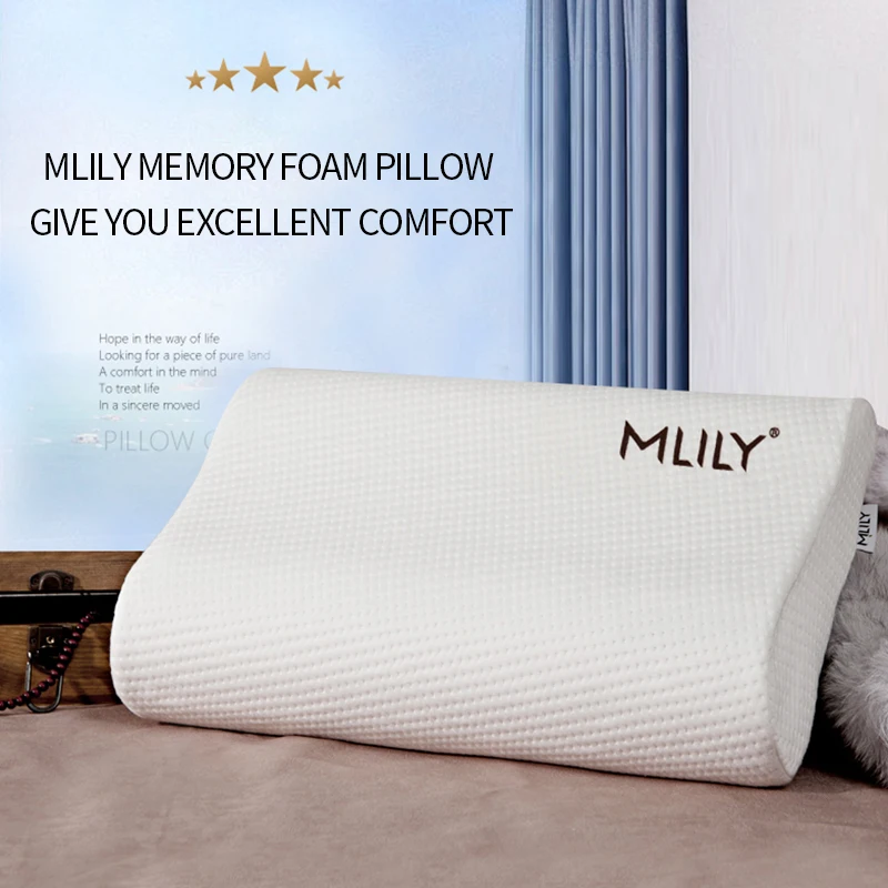 Mlily подушка из пены с эффектом памяти для использования в отеле гипоаллергенная эргономичная подушка для шеи с медленным отскоком