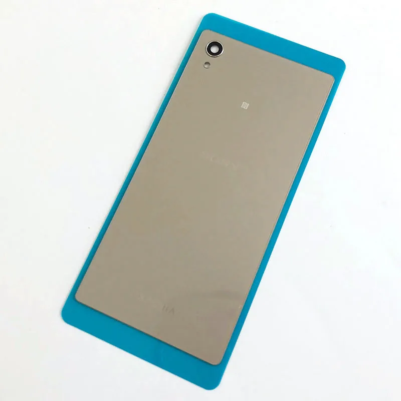 sony Xperia M4 Aqua Plactic крышка батареи задняя дверь задняя крышка корпуса для sony Xperia M4 запасные части с логотипом - Цвет: gold