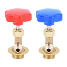 Хладагента открывалка для бутылок латунь раздаточного клапана 1/4SAE для кондиционирования воздуха R134/R22 открывалка для бутылок