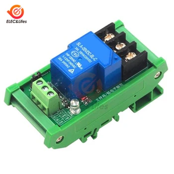 

DC 5V 12V 24V 1 Channel Relay Module 30A with optocoupler isolation high and low level trigger relay module with Guide Rail