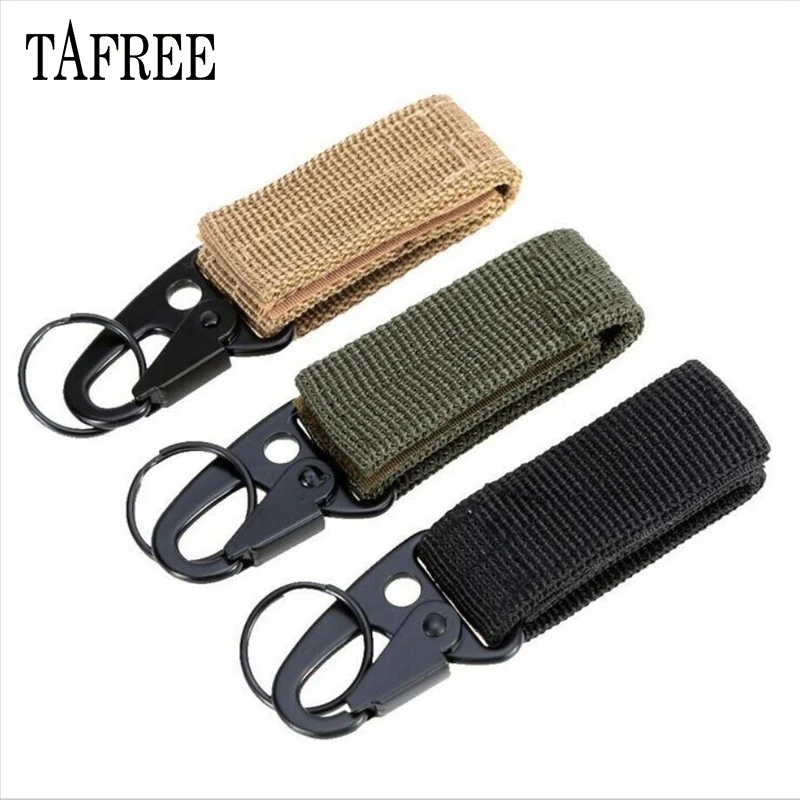 TAFREE Открытый Тактический Брелок с нейлоновой лентой многофункциональная Пряжка