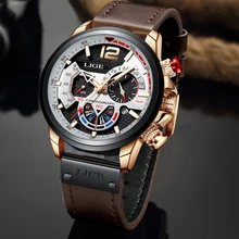 

LIGE 2022 New Fashion Date Quartz Men Watches Top Brand Luxury Male Clock Chronograph Sport Mens Wrist Watch Relogio Masculino