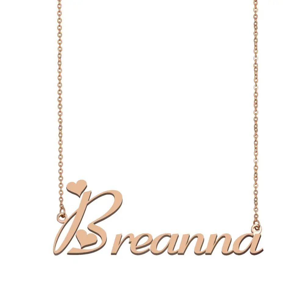 Kalung Nama Breanna, Kalung Nama Kustom 
