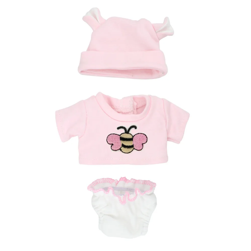NPKDOLL Reborn baby Doll Одежда 10 дюймов кукла аксессуары Милая пчела модные костюмы Розовый Белый детский подарок на день рождения ручной работы унисекс - Цвет: Розовый