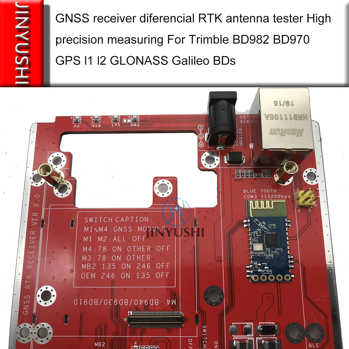 GNSS приемник diferencial RTK антенный тестер высокой точности измерения для Trimble BD982 BD970 gps l1 l2 ГЛОНАСС Galileo BDs
