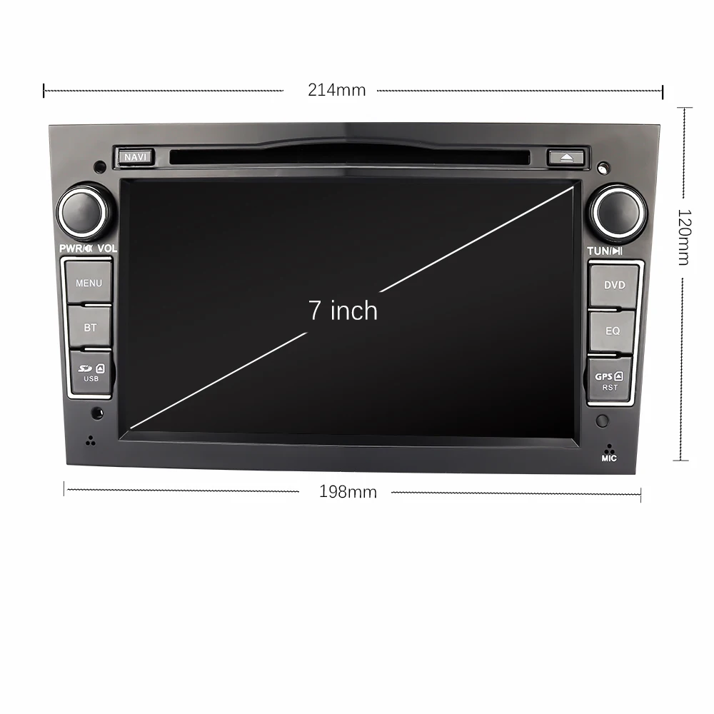 Eunavi 7 ''2 Din автомобильный DVD для Vauxhall Opel Astra H G J Vectra Antara Zafira Corsa gps навигация Радио стерео плеер в тире usb