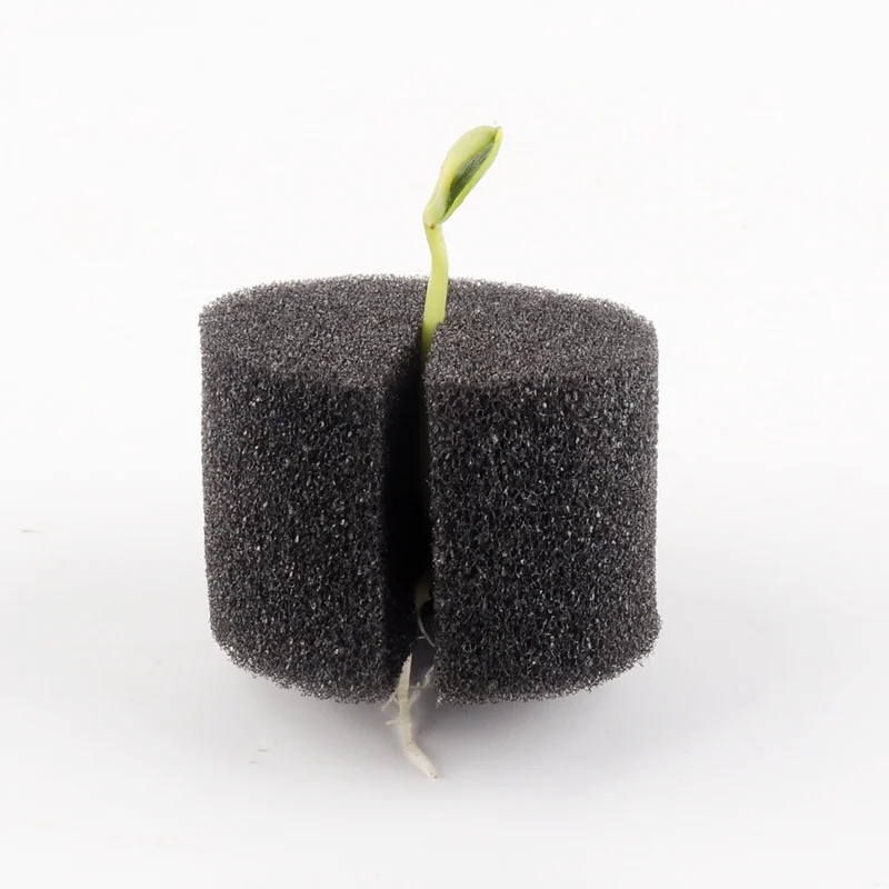 100pc Hydroponics Block Cloning Collar Black Rooting Sponge Aquaponics Net Pot Sponge Anti-Alga 4 Size Available