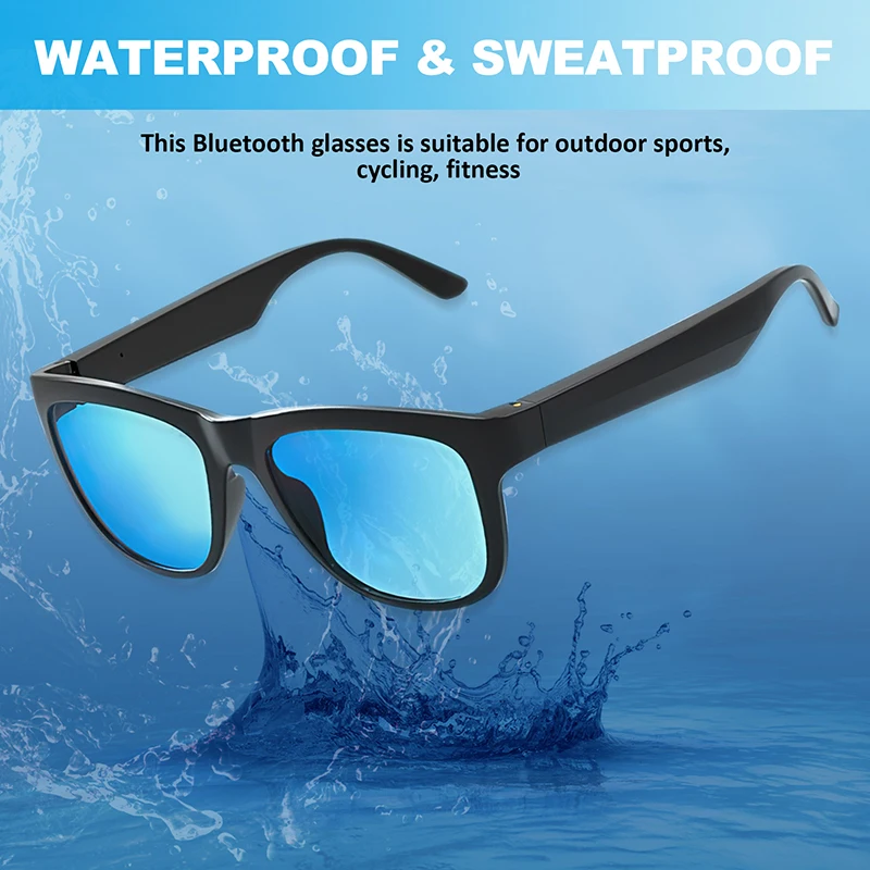 TWS Bluetooth Smart Audio Sunglasses for Men Women, UV Protection & Polarized  Glasses, Sports & Cycling, Open Ear - AliExpress