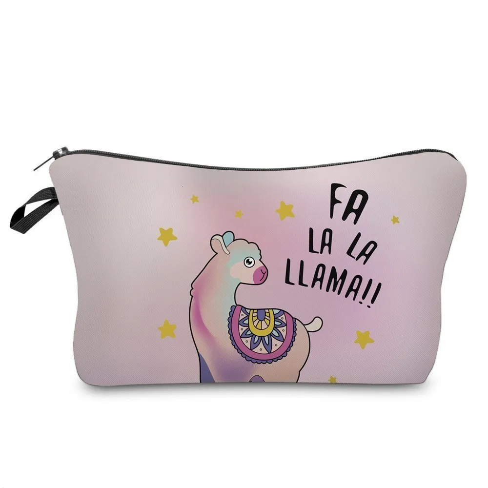 Deanfun Милая печать Llama косметички водонепроницаемый макияж сумка органайзер для путешествий Подарок дропшиппинг 51433